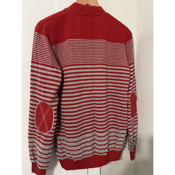 Vintage Y2K Cardigan Negro Youth Fever Men  Elbows Patches Sweater Size XL NWT - Picture 1 of 9